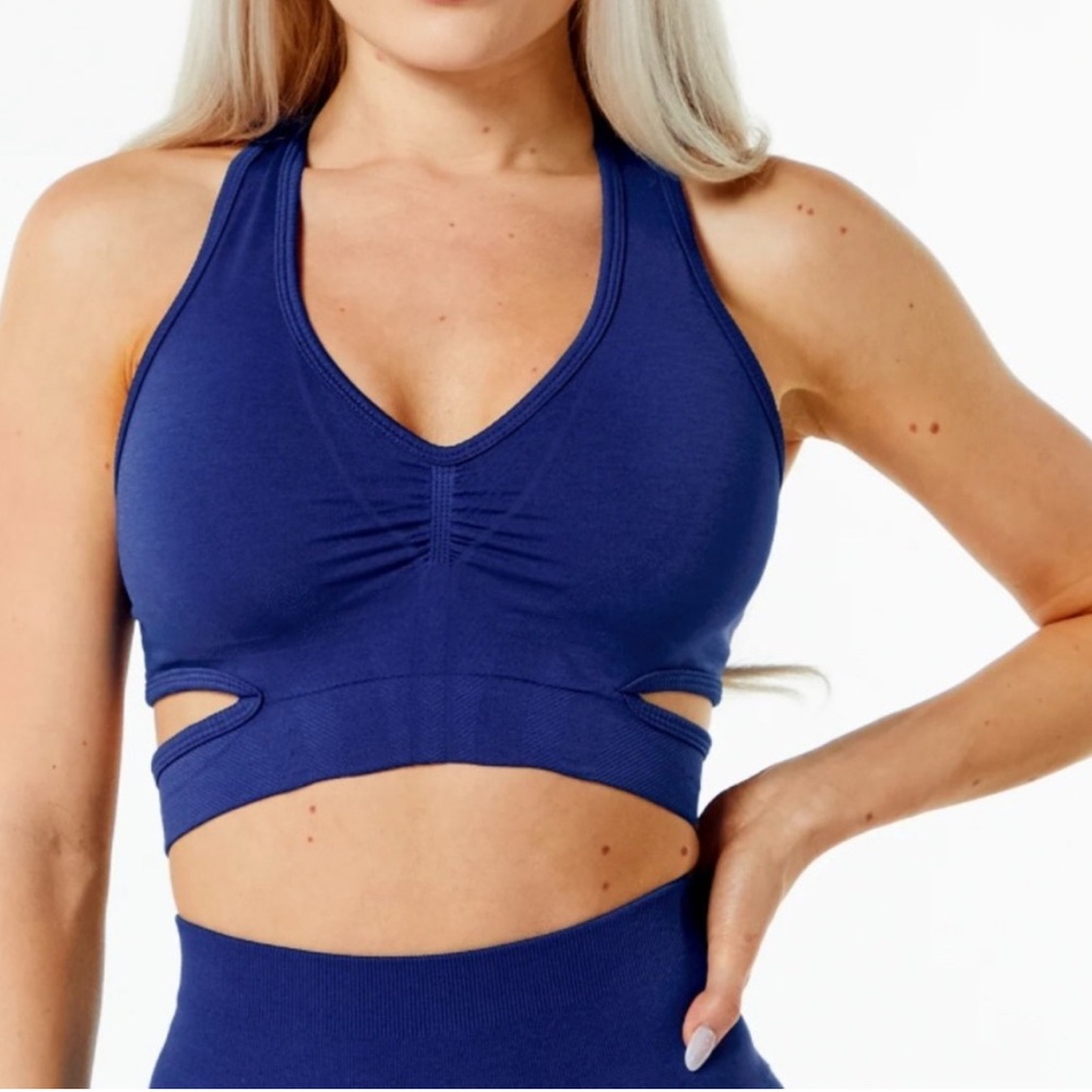 Alphalete stratus bra true indigo
